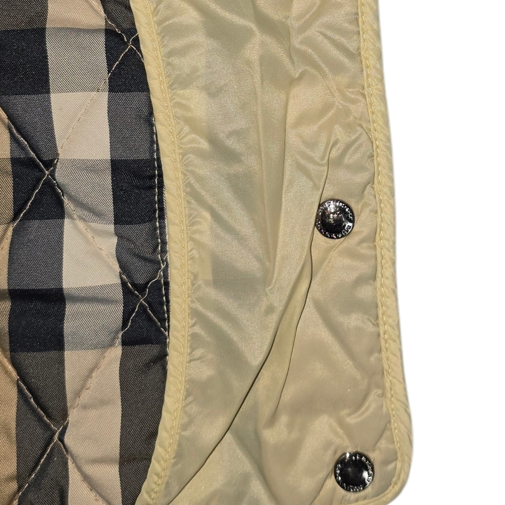 Burberry Children Diamond Quilted Jacket Nova Check Lined 100 / 56 Size - Picture 7 of 16